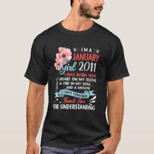 11. Geburtstag im Januar 2011 11 Jahre alt T-Shirt