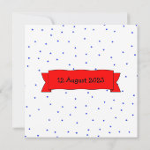 11. Geburtstag individuelle Name und Text Dankesch Einladung (Rückseite)