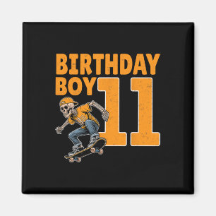 11. Geburtstag Junge 11 Jahre alt Skateboard Skate Magnet