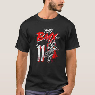 11. Geburtstag Junge BMX Geburtstagsparty Dekorati T-Shirt