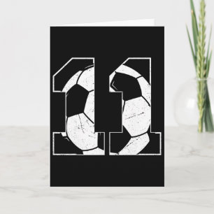 11. Geburtstag Junge Fußballspieler Fußball 11 Jah Karte