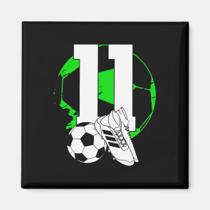 11. Geburtstag Junge Fußballspieler Fußball 11 Jah Magnet