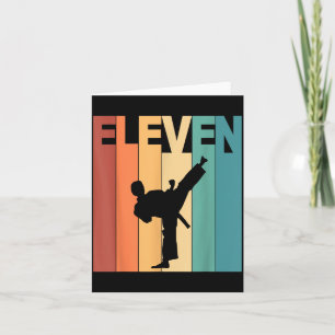 11. Geburtstag Karate Taekwondo Thema 11 Jahre alt Karte