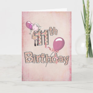 11. Geburtstag Karte