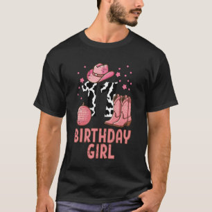 11. Geburtstag Kuh Muster Cowgirl 11 Jahre alte Bd T-Shirt