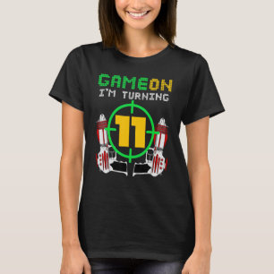 11. Geburtstag Laser Tag Geburtstagsspiel auf Turn T-Shirt