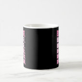 11. Geburtstag Mädchen Rosa Coquette Leopard Bogen Kaffeetasse (Mittel)