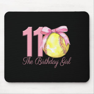 11. Geburtstag Mädchen Softll Team Coquette Rosa S Mousepad