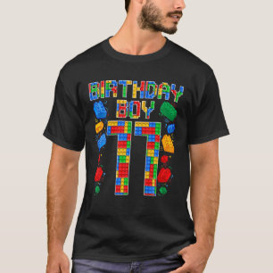 11. Geburtstag Master Builder 11 Jahre alter Block T-Shirt