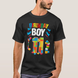 11. Geburtstag Master Builder 11 Jahre alter Block T-Shirt