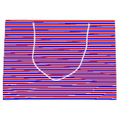 11. Geburtstag personalisiert rot blau Große Geschenktüte (Vorderseite)