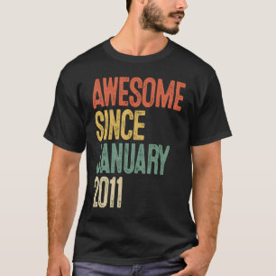 11. Geburtstag Phantastisch seit Januar 2011 11 Ja T-Shirt