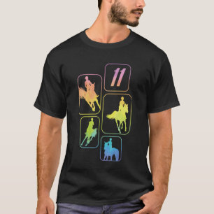 11. Geburtstag Reiter Pferdeliebhaber 11 Jahre alt T-Shirt