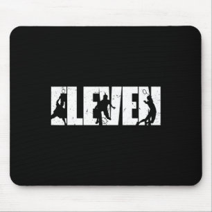 11. Geburtstag Retro Badminton 11 Jahre alter Jung Mousepad