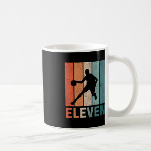 11. Geburtstag Retro Basketball Liebhaber Jungen K Kaffeetasse