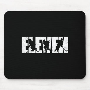 11. Geburtstag Retro Eishockey 11 Jahre alter Jung Mousepad