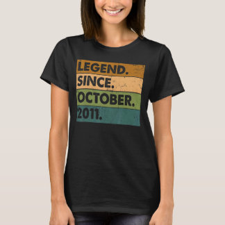 11. Geburtstag seit Oktober 2011 11 Jahre T-Shirt