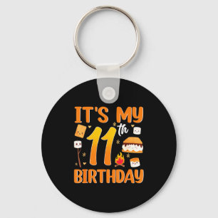 11. Geburtstag S'more-Thema 11-jähriger Party Schlüsselanhänger