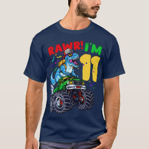 11. Geburtstag TRex Monster Truck T-Shirt