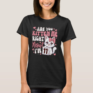 11. Geburtstags-T-Shirt für Mädchen 11 Jahre altes T-Shirt