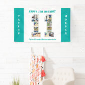 11. Geburtstagsfeier 11. FotoCollage Banner (Insitu)