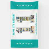 11. Geburtstagsfeier 11. FotoCollage Banner (Vertikal)