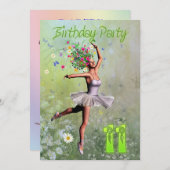 11. Geburtstagsfeier Einladung (Vorne/Hinten)