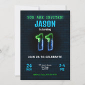 11. Geburtstagsfeier Einladung (Vorderseite)