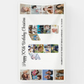 11. Geburtstagsfeier Nummer 11 Fotocollage Banner (Vertikal)