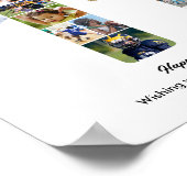 11. Geburtstagsfeier Nummer 11 Fotocollage Poster (Ecke)