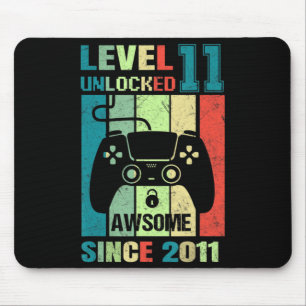 11. Geburtstagsgeschenk Stufe 11 Entsperrt Phantas Mousepad