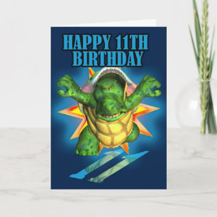11. Geburtstagskarte, 11. Geburtstag zum Glück Karte