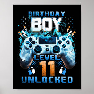 11. Geburtstagskinder Stufe 11 ungesperrt 11 Jahre Poster