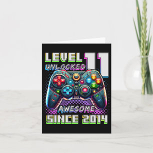 11. Geburtstagskleidung Stufe 11 Gamer 11 Jahr Vid Karte