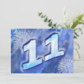 11. Geburtstagsparty Einladung (Stehend Vorderseite)