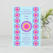 11. Geburtstagsparty Einladung Cool Blue 11 (Stehend Vorderseite)