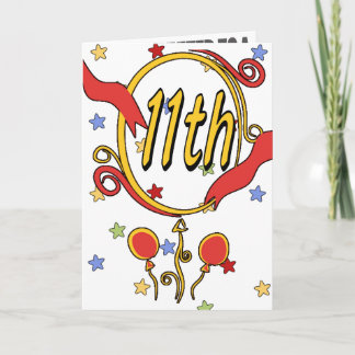 11. Geburtstagsparty Einladungen
