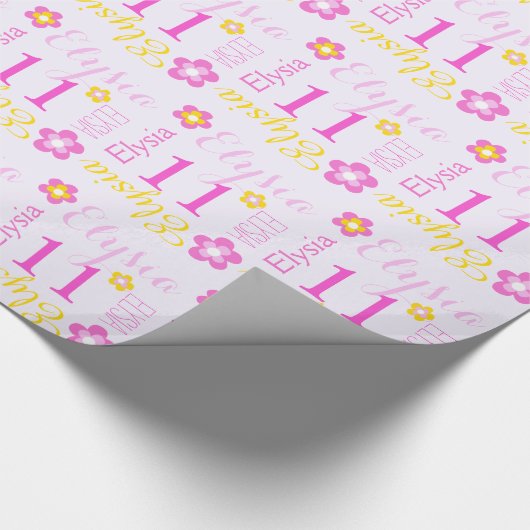 11. Geburtstagsverpackung des Geschenkpapier (Ecke)