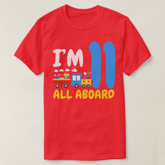 11. Geburtstagszug T-Shirt (Design vorne)