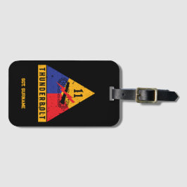 11. gepanzerte "Donnerbolzen"-Division Distressed Gepäckanhänger