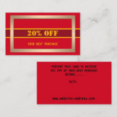 11. Geschenkgutschein Visitenkarte (Vorne/Hinten)