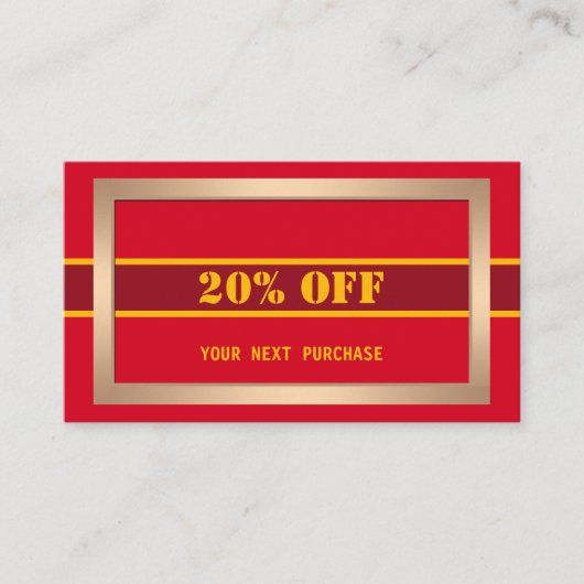 11. Geschenkgutschein Visitenkarte (Vorderseite)