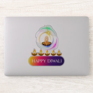 #11.Happy Diwali das Lichteffekt Indiens Aufkleber