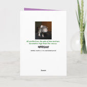 11 heute (anpassbar) Husky rat Birthday Card Karte (Rückseite)