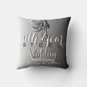 11. Hochzeit-Jubiläum-Rose Kissen (Rückseite)