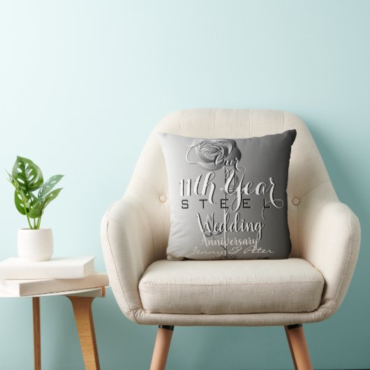 11. Hochzeit-Jubiläum-Rose Kissen (Stuhl )