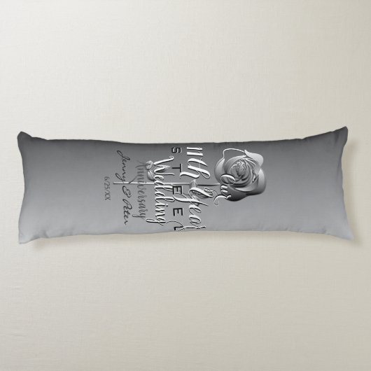 11. Hochzeit-Jubiläum-Rose Seitenschläferkissen (Rückseite)