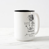 11. Hochzeit-Jubiläum-Rose Zweifarbige Tasse (VorderseiteRechts)