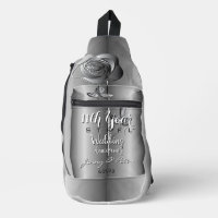 11. Hochzeitsjubiläum aus Stahl Drucksäge Tasche