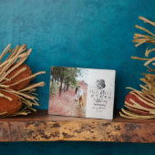 11. Hochzeitstag Custom Foto Steel Rose Fotoplatte (Seite)